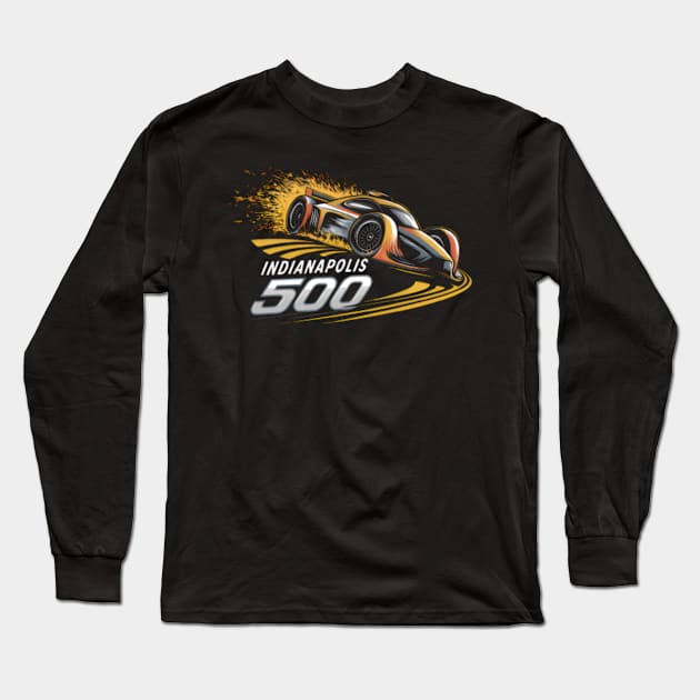 indy 500 2024 Long Sleeve T-Shirt by CreationArt8